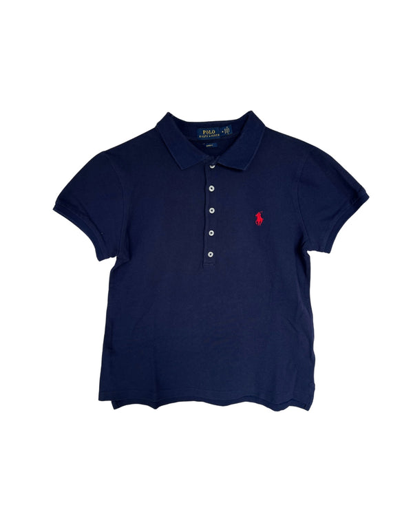 ‏RL Navy & Red Logo Polo Shirt women