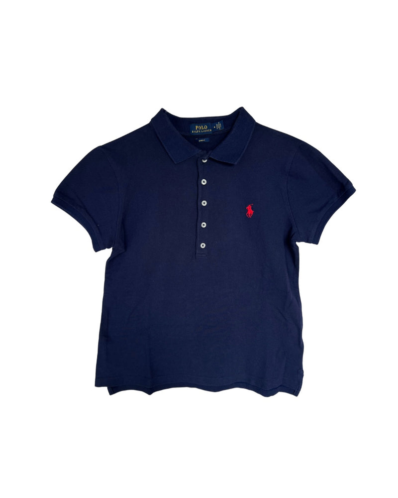 ‏RL Navy & Red Logo Polo Shirt women
