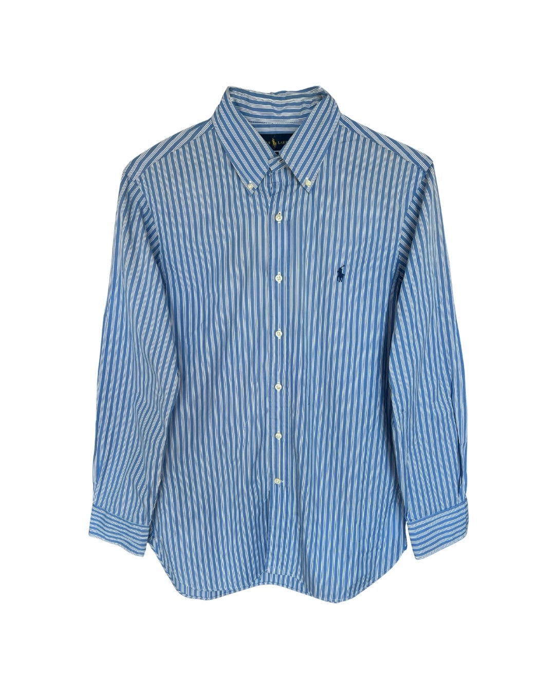 ‏RL Blue/ White Stripes & Navy Logo Shirt