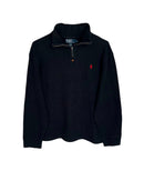 ‏RL Black & Red Logo Half-Zip