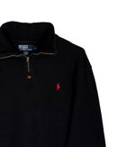 ‏RL Black & Red Logo Half-Zip