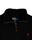‏RL Black & Red Logo Half-Zip
