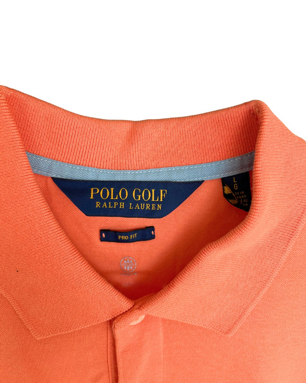 RL Orange & Light Blue Logo Polo Shirt