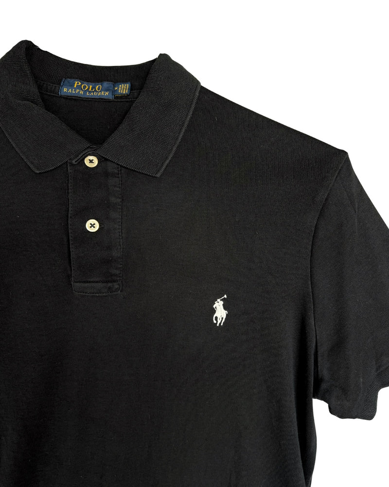 RL Black & White Logo Soft Polo Shirt