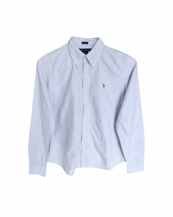 RL Light Blue Stripes & Colorful Logo Shirt