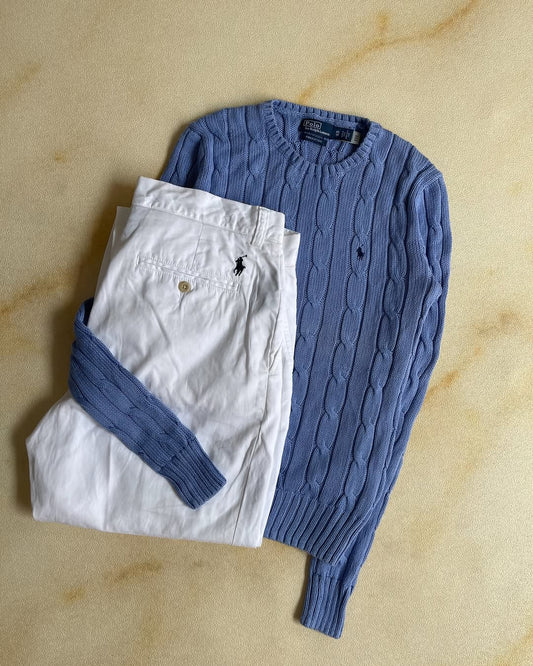 Cable knit Ralph Lauren - Light blue&amp;Blue