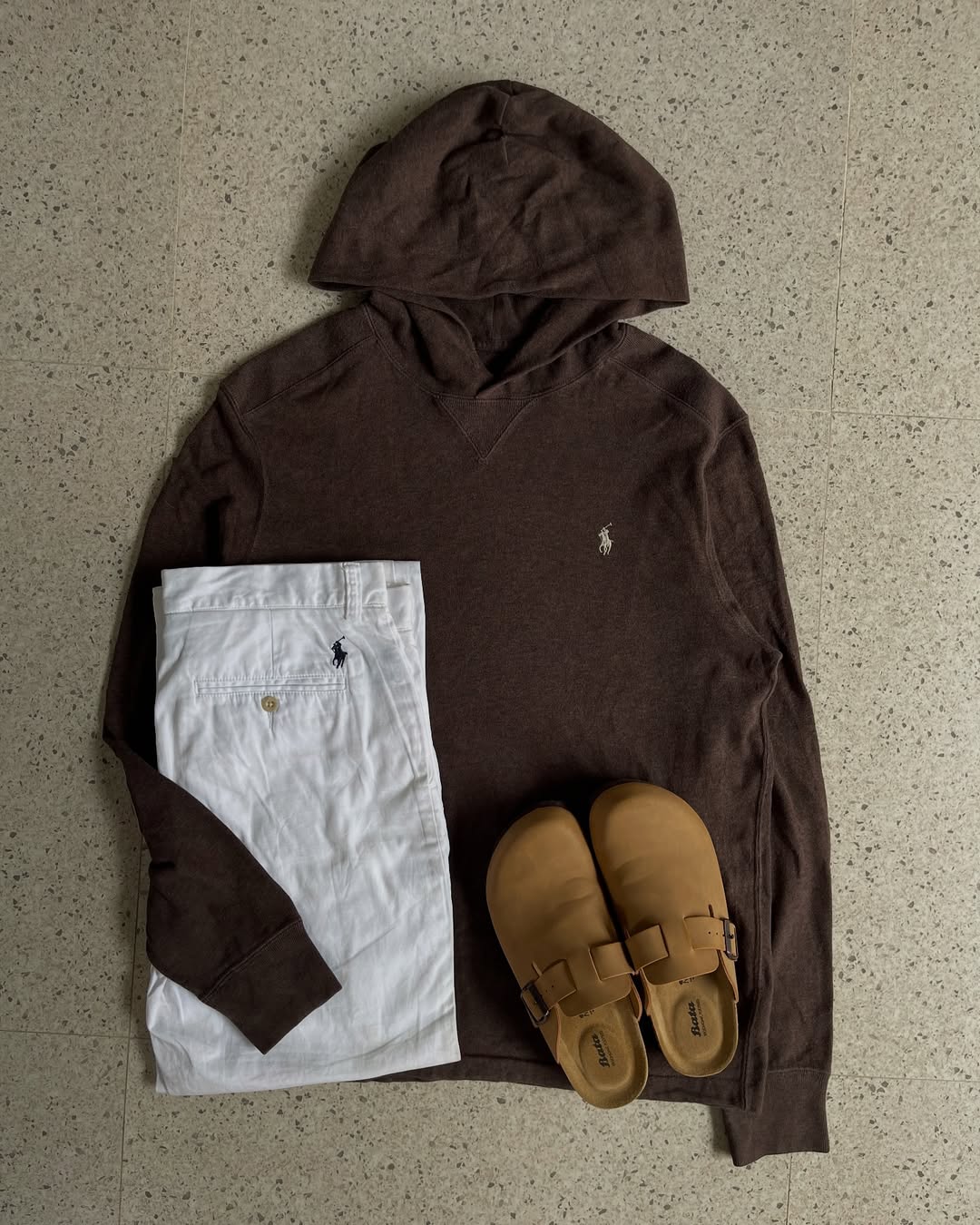 Hoodie Ralph Lauren - Dark brown&amp;Beige