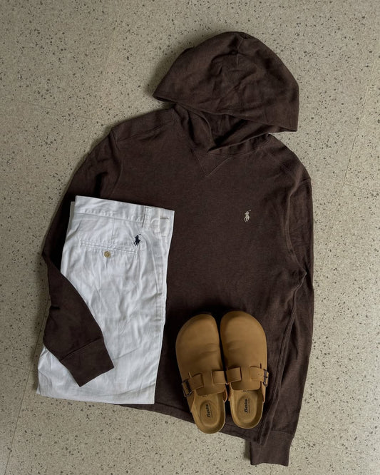 Hoodie Ralph Lauren - Dark brown&amp;Beige