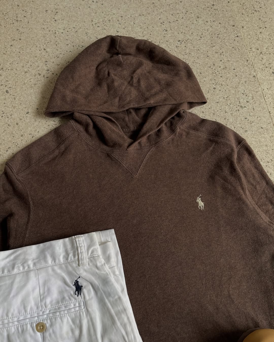 Hoodie Ralph Lauren - Dark brown&amp;Beige