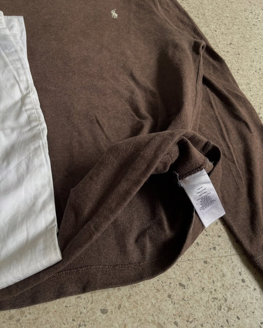 Hoodie Ralph Lauren - Dark brown&amp;Beige