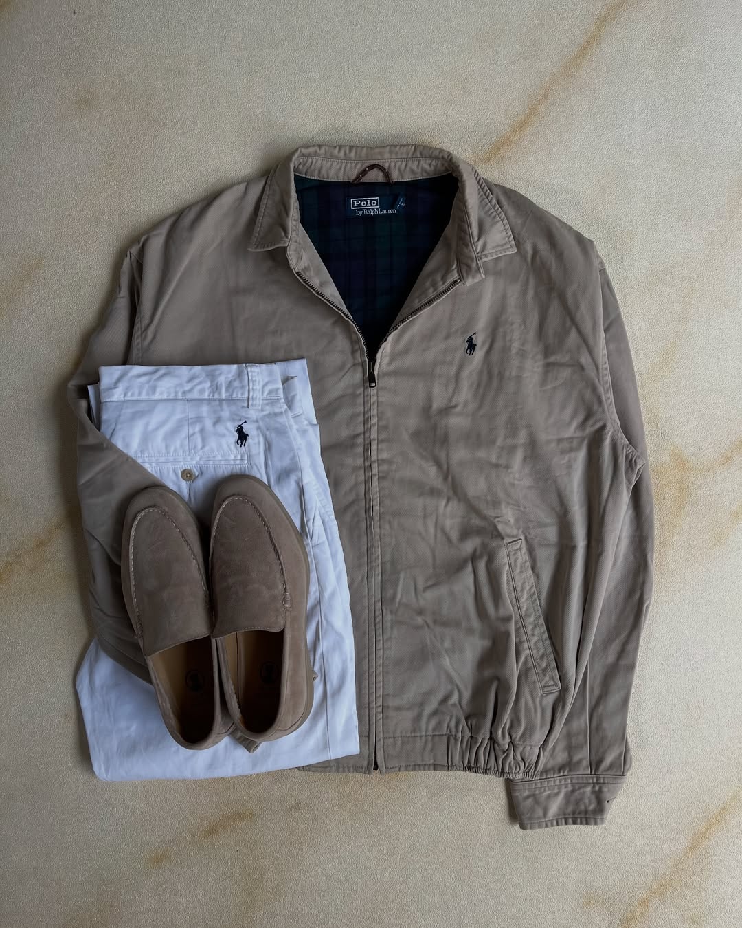 Jacket coat Ralph lauren- Beige&Black