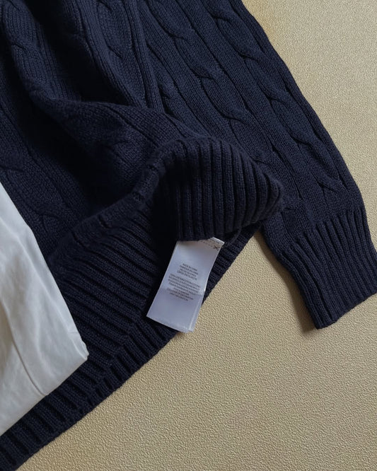 Cable knit Ralph lauren - Navy&amp;Light blue