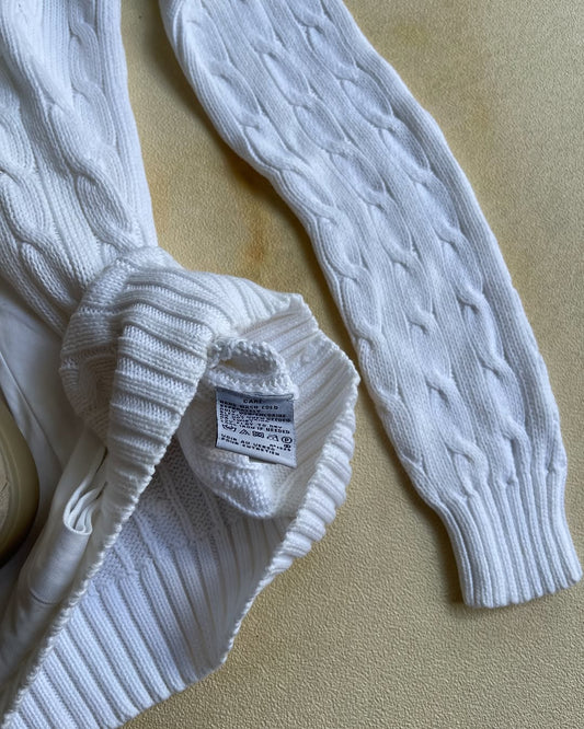 Cable knit Ralph lauren - Light white&amp;Sea blue