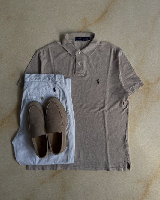 Polo shirt Ralph Lauren - Beige&amp;Dark brown