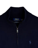 ‏RL Navy & Navy Logo Half-Zip