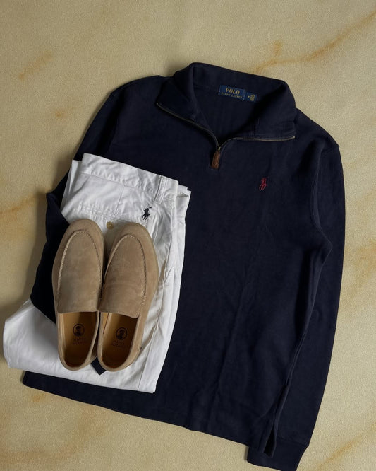 Halfzip Ralph Lauren - Navy&amp;Red