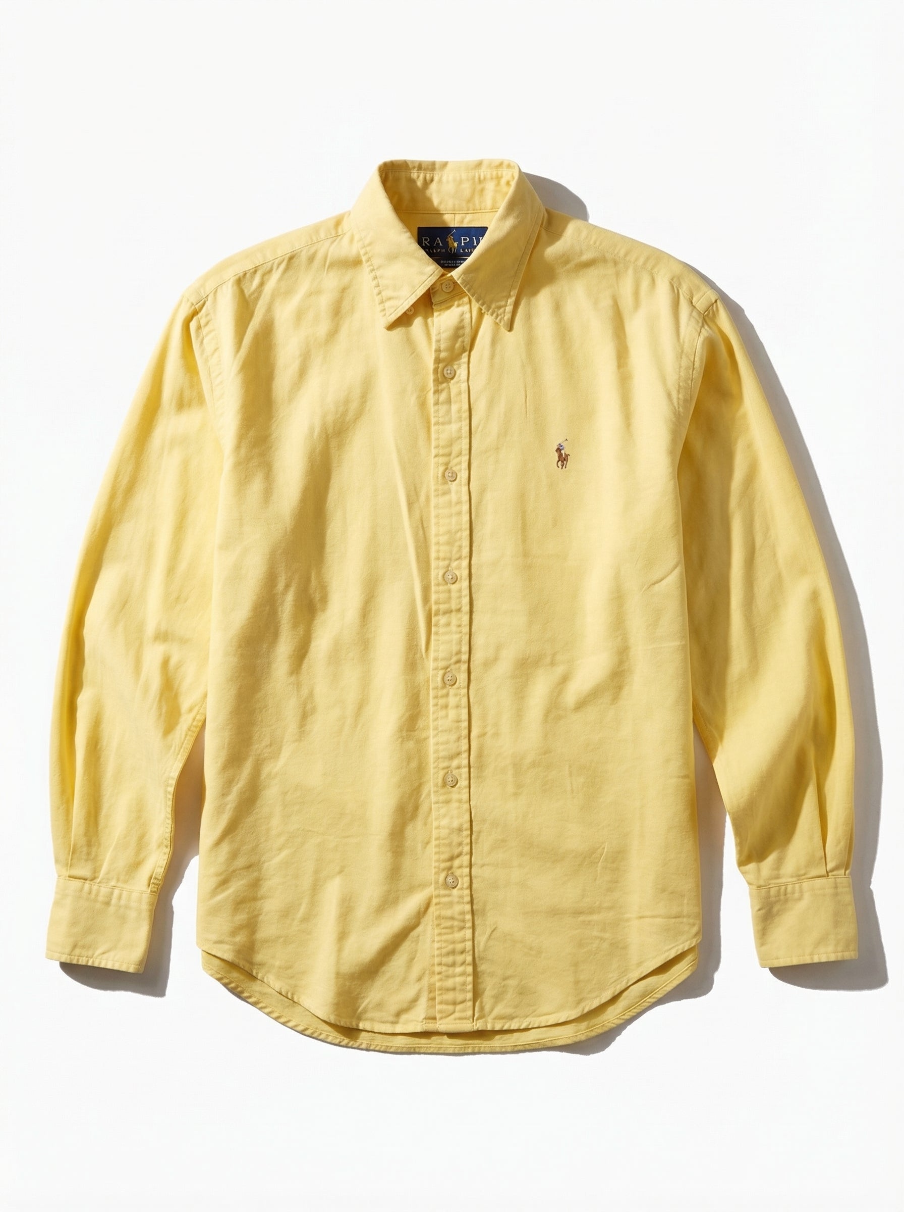 מכופתרת אוקספורד צהובה לנשים Polo Ralph Lauren