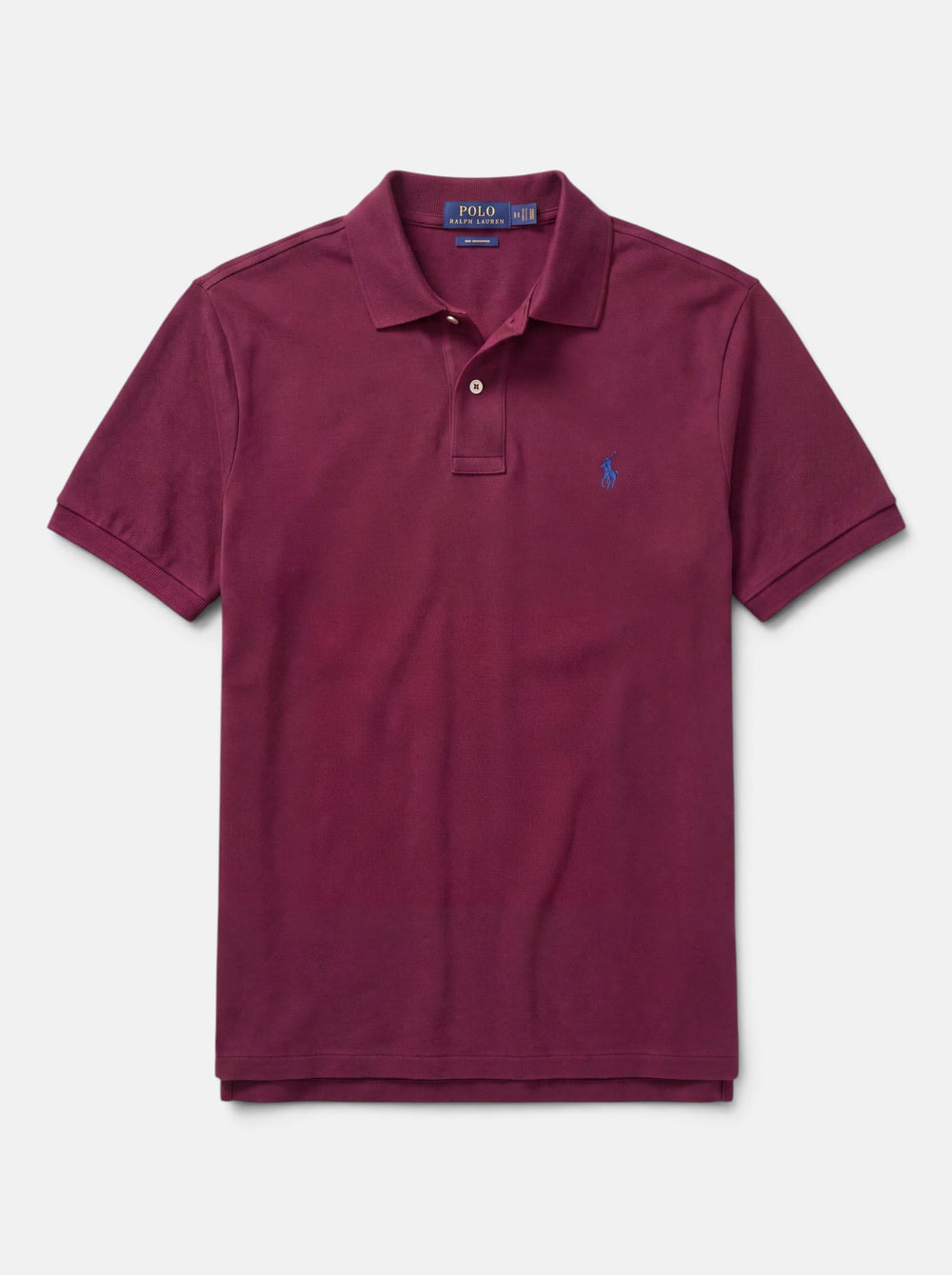 חולצת פולו בד פיקה בורדו לוגו נייבי Polo Ralph Lauren