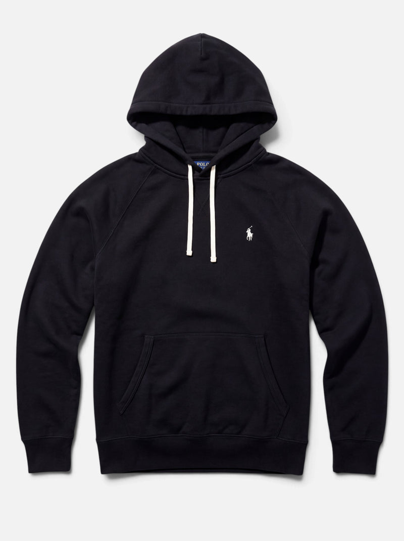 קפוצ׳ון שחור לנשים לוגו לבן Polo Ralph Lauren