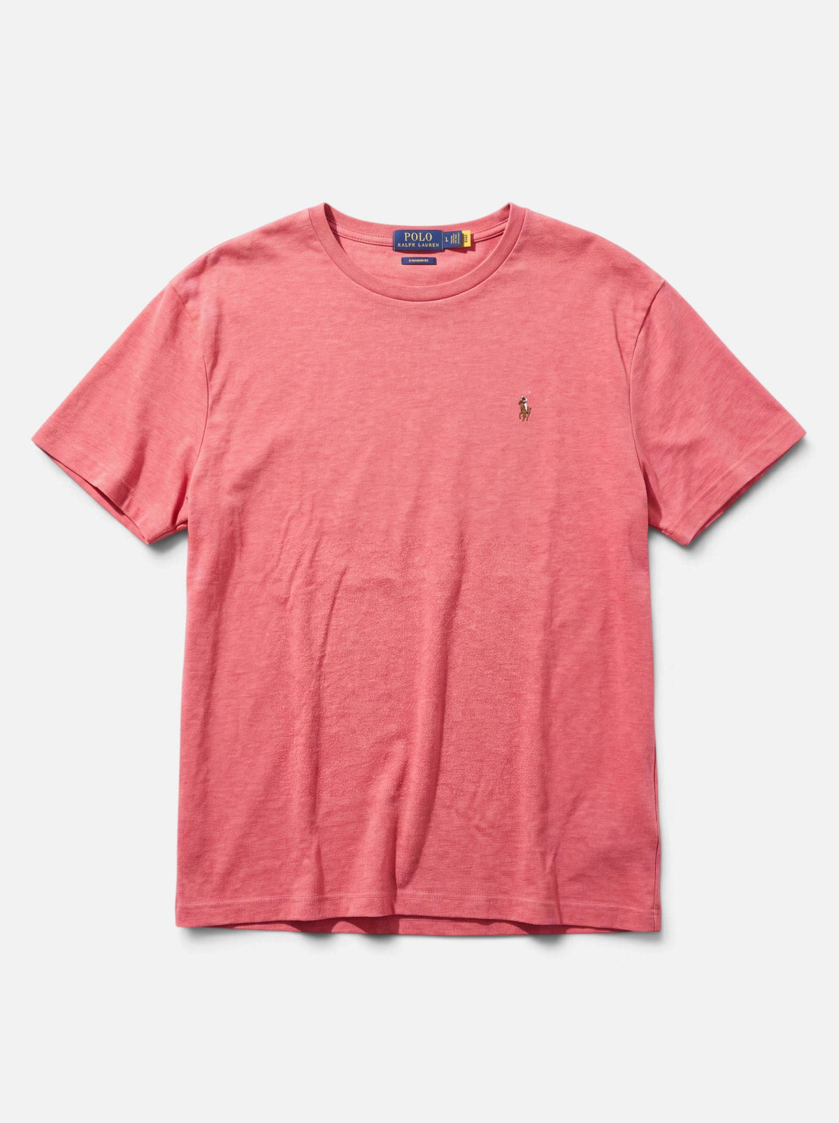 חולצת טי-שירט ורוד כהה לוגו צבעוני Polo Ralph Lauren