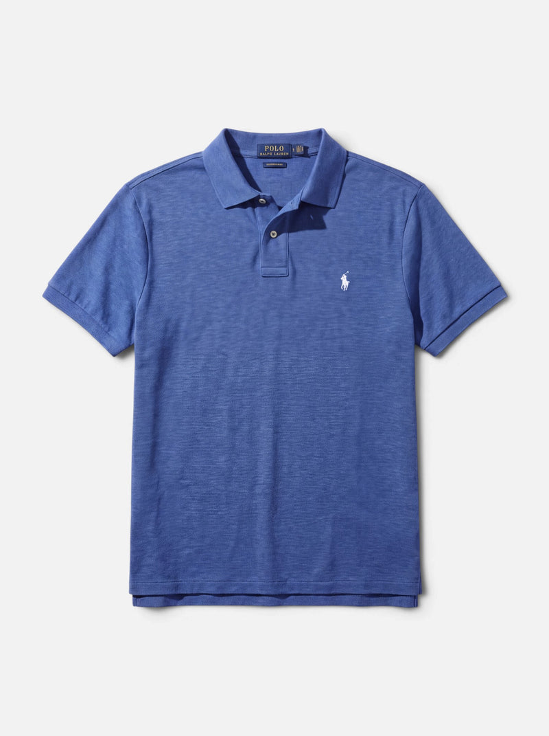 חולצת פולו כחול ים לוגו לבן Polo Ralph Lauren