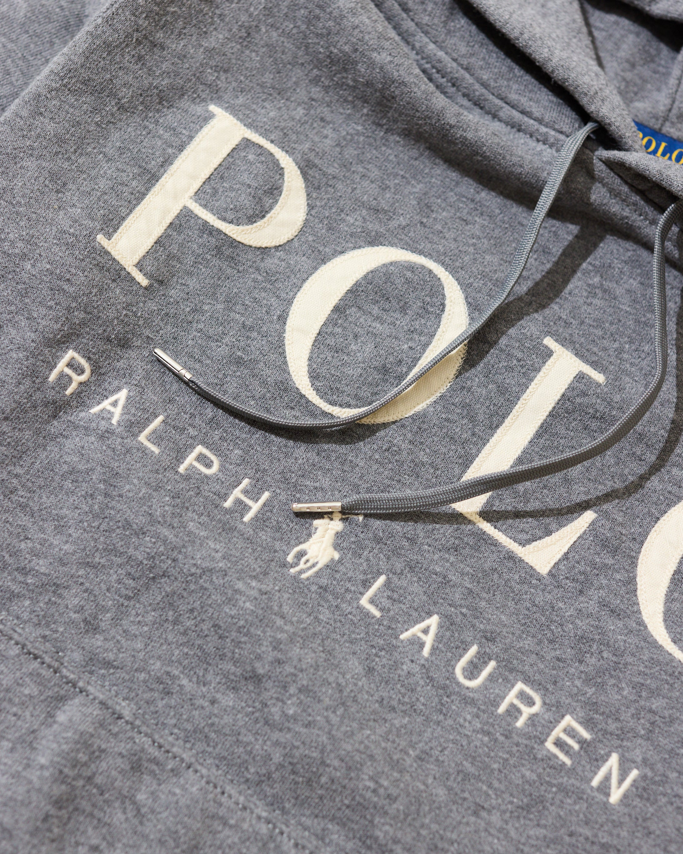 RL Grey Hoodie & White Logo (S)