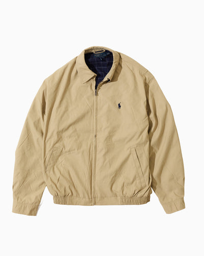 RL Beige Harrington Jacket &Navy Logo (M)