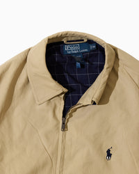 RL Beige Harrington Jacket &Navy Logo (M)