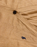 RL Tan Button-Up Cardigan & Navy Logo (L)