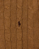 RL Brown Cable Knit Sweater & Dark Brown Logo (XL)