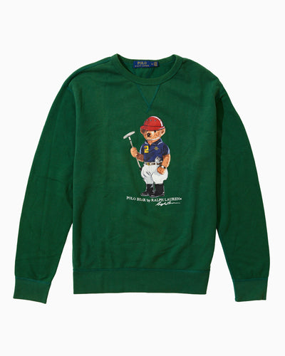 RL Green Polo Bear Sweatshirt (M)