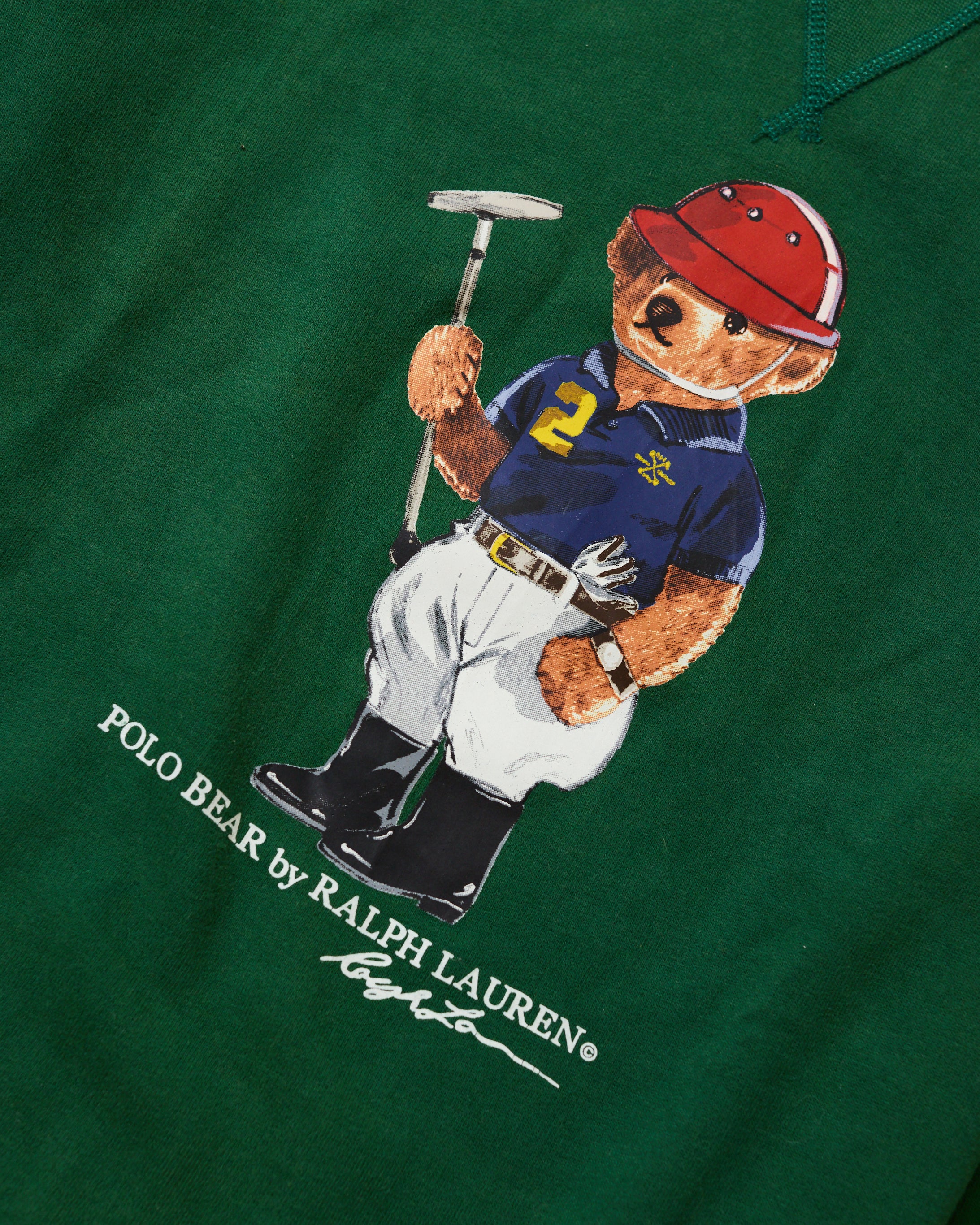 RL Green Polo Bear Sweatshirt (M)